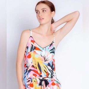 PJ Salvage Tropical Staycation Floral Cami Pajama Top Size L